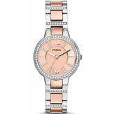 Fossil Virgina Quarz Damenuhr Bicolor - ES3405